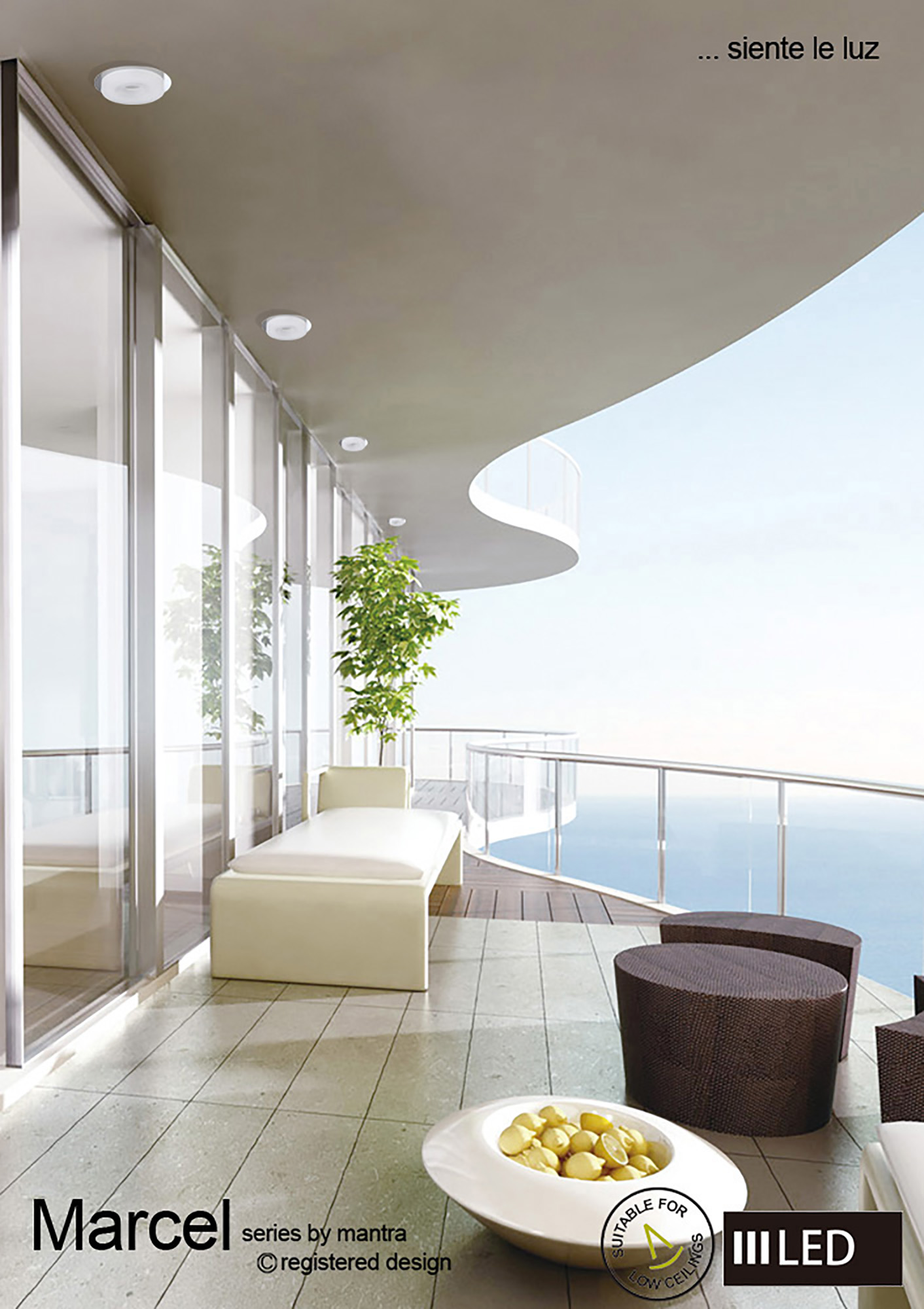 Marcel Recessed Ceiling Luminaires Mantra Fusion Round Recess Ceiling